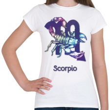 PRINTFASHION Scorpio színes - Női póló - Fehér női póló
