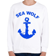 PRINTFASHION sea wolf - Gyerek pulóver - Fehér gyerek pulóver, kardigán