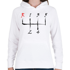 PRINTFASHION sebessegvaltó-3-2-szín - Női kapucnis pulóver - Fehér