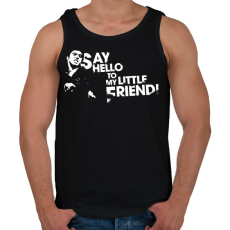 PRINTFASHION Sebhelyesarcú - Férfi atléta - Fekete