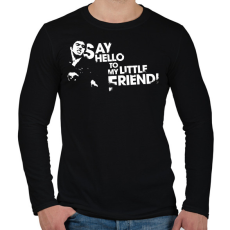 PRINTFASHION Sebhelyesarcú - Férfi hosszú ujjú póló - Fekete