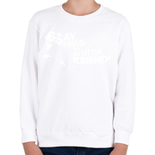 PRINTFASHION Sebhelyesarcú - Gyerek pulóver - Fehér gyerek pulóver, kardigán