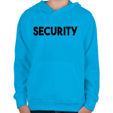 PRINTFASHION SECURITY - Gyerek kapucnis pulóver - Azúrkék