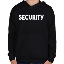 PRINTFASHION SECURITY - Gyerek kapucnis pulóver - Fekete gyerek pulóver, kardigán