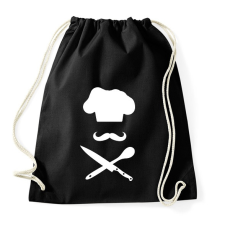 PRINTFASHION Séf logó - Sportzsák, Tornazsák - Fekete tornazsák