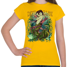 PRINTFASHION Sellő - Női póló - Sárga