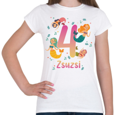 PRINTFASHION Sellős szülinap - névvel, számmal - Női póló - Fehér női póló