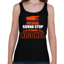 PRINTFASHION Semmi sem állíthat meg - Női atléta - Fekete női trikó