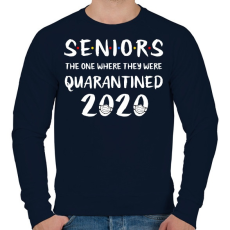 PRINTFASHION Seniors - Férfi pulóver - Sötétkék