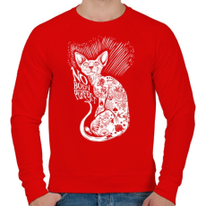 PRINTFASHION Senki nem tökéletes - Férfi pulóver - Piros