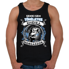 PRINTFASHION Senki sem tökéletes kivéve a horgászok - Férfi atléta - Fekete atléta, trikó