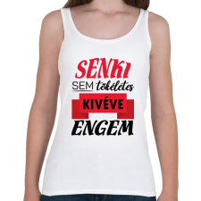 PRINTFASHION Senki sem tökéletes - Női atléta - Fehér női trikó