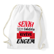 PRINTFASHION Senki sem tökéletes - Sportzsák, Tornazsák - Fehér tornazsák