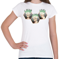 PRINTFASHION Senku Ishigami - Női póló - Fehér női póló