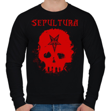 PRINTFASHION sepultura - Férfi pulóver - Fekete