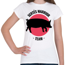 PRINTFASHION Sertés Warrior Team - Női póló - Fehér női póló