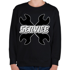 PRINTFASHION Service - Gyerek pulóver - Fekete