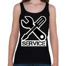 PRINTFASHION Service - Női atléta - Fekete