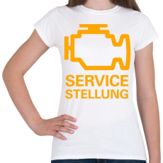 PRINTFASHION Service Stellung - Női póló - Fehér