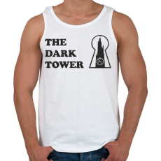 PRINTFASHION setét torony 2 - Férfi atléta - Fehér