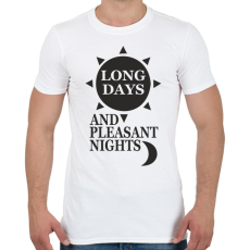 PRINTFASHION Setét torony  - Férfi póló - Fehér