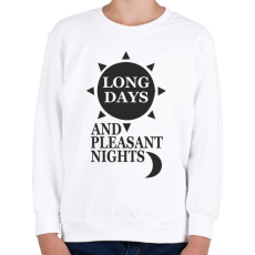 PRINTFASHION Setét torony  - Gyerek pulóver - Fehér