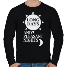 PRINTFASHION Setét torony idézet  - Férfi pulóver - Fekete férfi pulóver, kardigán