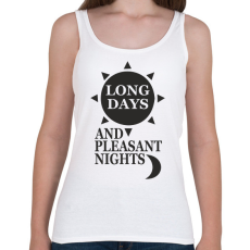 PRINTFASHION Setét torony  - Női atléta - Fehér