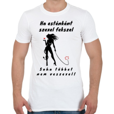 PRINTFASHION sexel fekszel - Férfi póló - Fehér