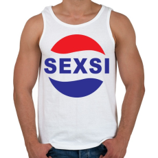 PRINTFASHION Sexsi - Férfi atléta - Fehér