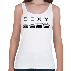 PRINTFASHION Sexy Tesla - Női atléta - Fehér