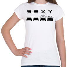 PRINTFASHION Sexy Tesla - Női póló - Fehér
