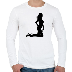 PRINTFASHION sexy woman.2 - Férfi hosszú ujjú póló - Fehér