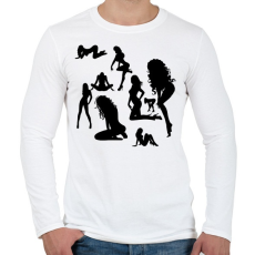 PRINTFASHION sexy woman.7 - Férfi hosszú ujjú póló - Fehér