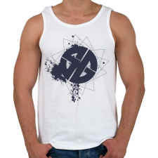 PRINTFASHION sgb1bk.png - Férfi atléta - Fehér atléta, trikó