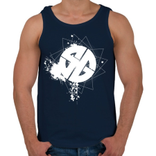 PRINTFASHION sgb1wh.png - Férfi atléta - Sötétkék atléta, trikó