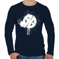 PRINTFASHION sgb1wh.png - Férfi hosszú ujjú póló - Sötétkék