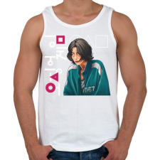 PRINTFASHION Sguid game - nyerd meg az életed 07 - Férfi atléta - Fehér atléta, trikó