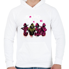 PRINTFASHION Sguid game - Nyerd meg az életed N9 - Férfi kapucnis pulóver - Fehér