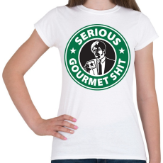 PRINTFASHION Sh*tbucks - Női póló - Fehér