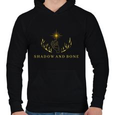 PRINTFASHION Shadow and Bone - Férfi kapucnis pulóver - Fekete