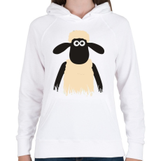 PRINTFASHION Shaun - Női kapucnis pulóver - Fehér