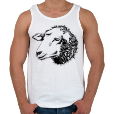 PRINTFASHION Sheep drawing - Férfi atléta - Fehér