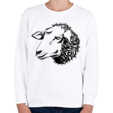 PRINTFASHION Sheep drawing - Gyerek pulóver - Fehér gyerek pulóver, kardigán