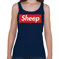 PRINTFASHION Sheep - Női atléta - Sötétkék