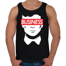PRINTFASHION Shelby Business - Férfi atléta - Fekete atléta, trikó