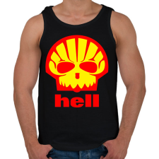 PRINTFASHION Shell - Férfi atléta - Fekete atléta, trikó