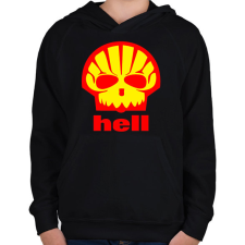 PRINTFASHION Shell - Gyerek kapucnis pulóver - Fekete gyerek pulóver, kardigán