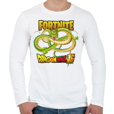 PRINTFASHION Shenron Glider - Fortnite game - Férfi hosszú ujjú póló - Fehér férfi póló