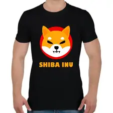 PRINTFASHION Shiba inu 01 - Férfi póló - Fekete férfi póló